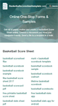 Mobile Screenshot of basketballscoresheets.com